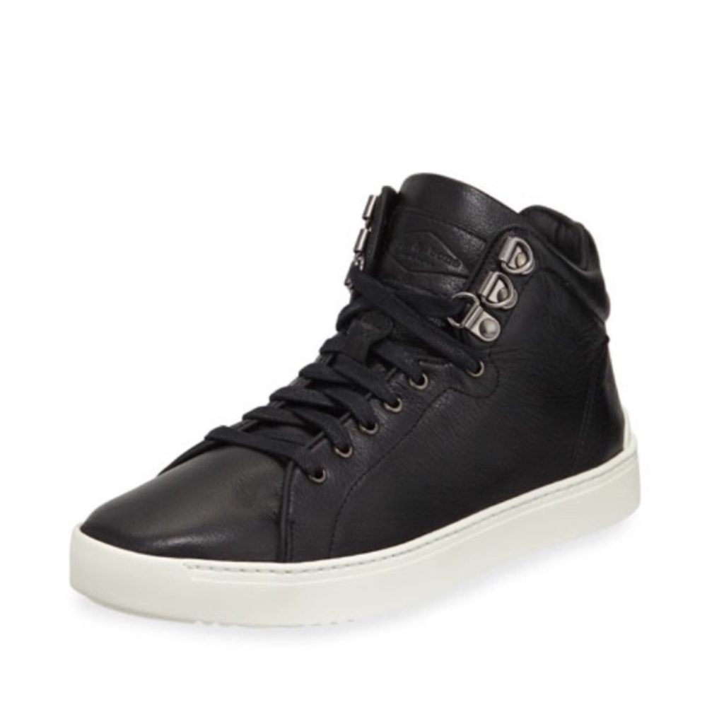 Rag & Bone Black and White High-Top Sneaker